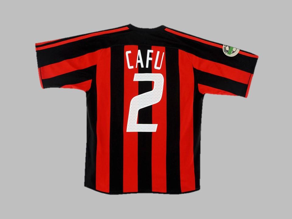 Ac Milan 2003 2004 Cafu 2 Domicile Maillot Serie A
