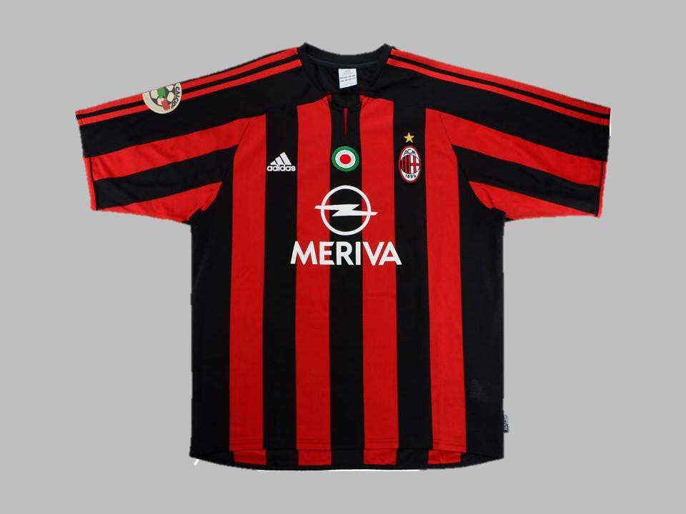 Ac Milan 2003 2004 Domicile Maillot Serie A