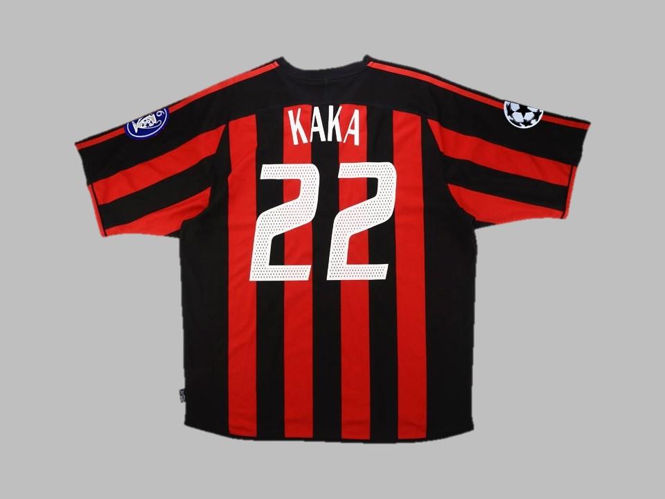 Ac Milan 2003 2004 Kaka 22 Domicile Maillot Champions League