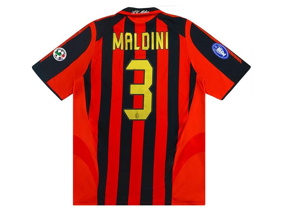 Ac Milan 2005 2006 Maldini 3 Domicile Football Maillot de football Maillot