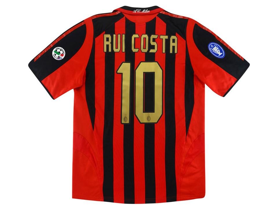 Ac Milan 2005 2006 Rui Costa 10 Domicile Football Maillot de football Maillot