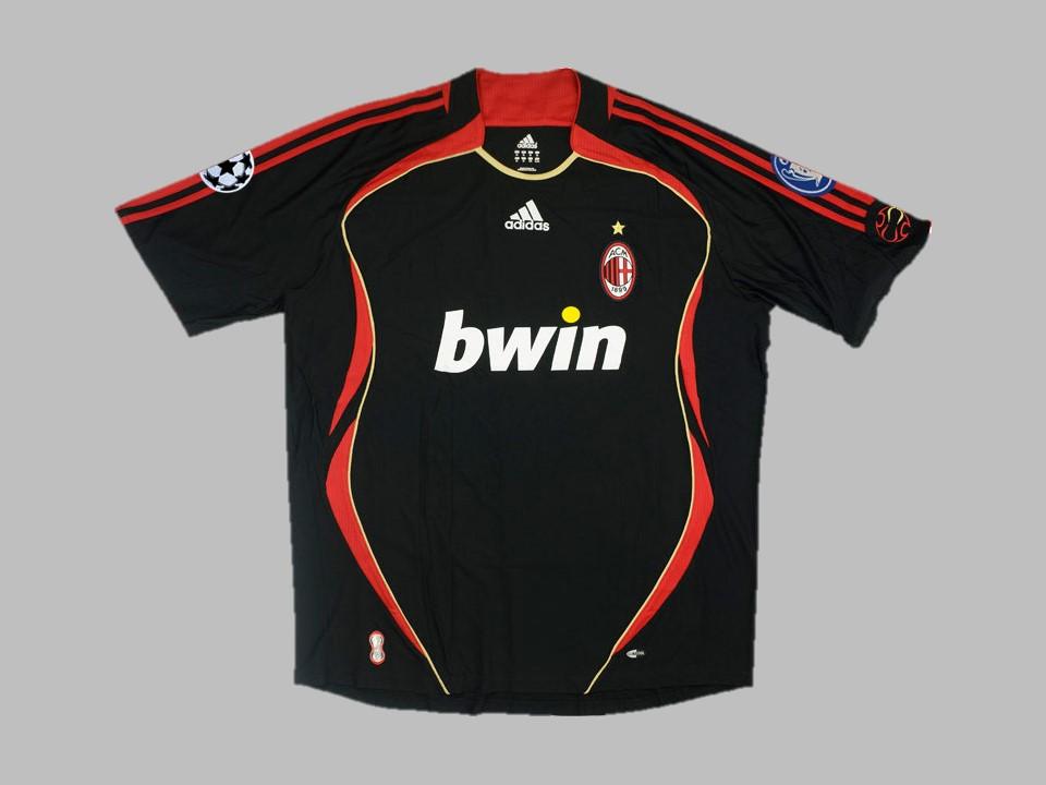 Ac Milan 2006 2007 Exterieur Maillot Champions League