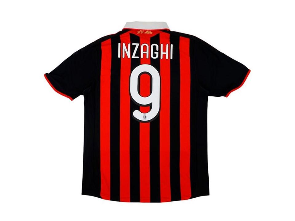 Ac Milan 2009 2010 Inzaghi 9 Maillot Domicile Football Maillot de football Maillot