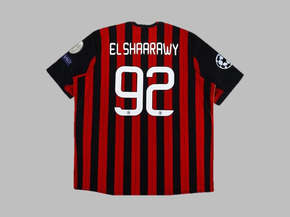 Ac Milan 2013 2014 Elshaarawy 92 Domicile Maillot Champions League
