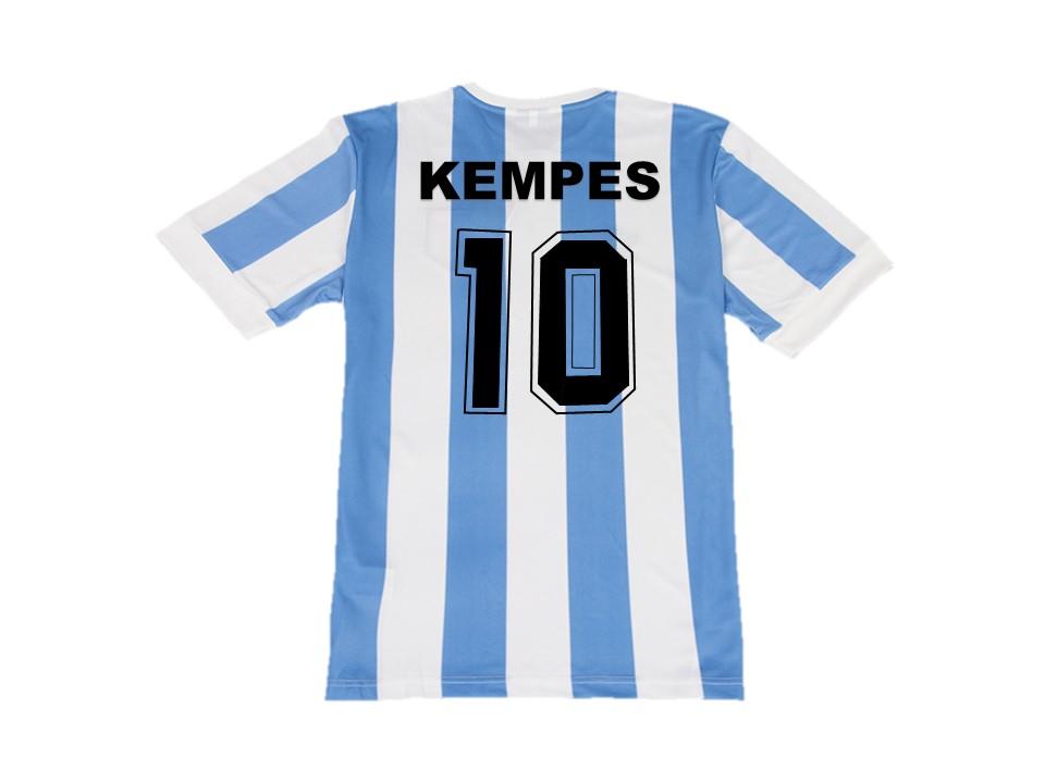 Argentina 1978 Kempes 10 World Cup Domicile Football Maillot de football Maillot