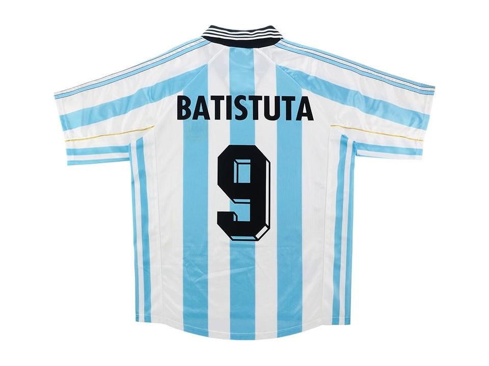 Argentina 1998 Batistuta 9 World Cup Domicile Football Maillot de football Maillot