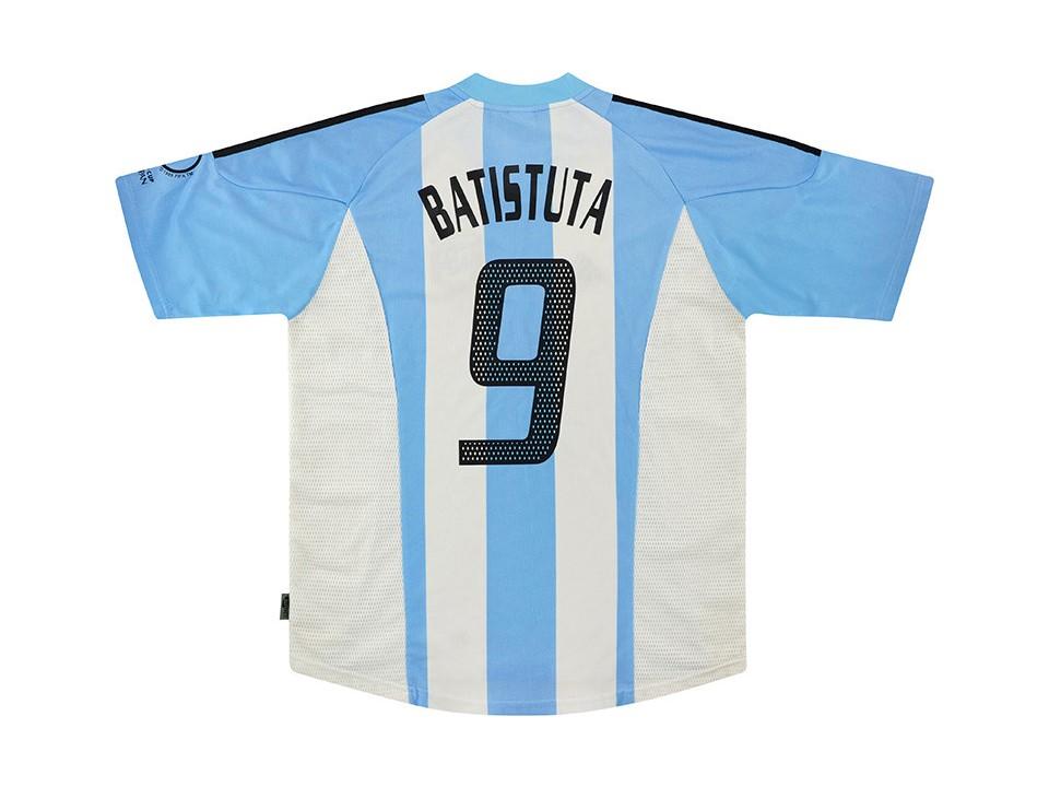 Argentina 2002 Batistuta 9 World Cup Domicile Football Maillot de football Maillot