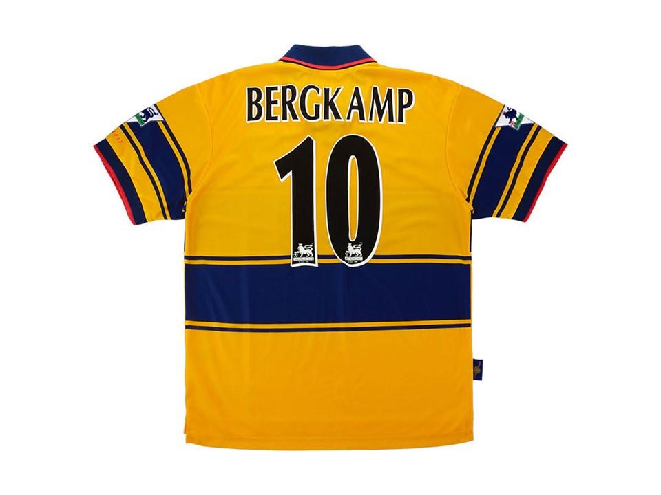 Arsenal 1997 Bergkamp 10 Exterieur Jaune Maillot