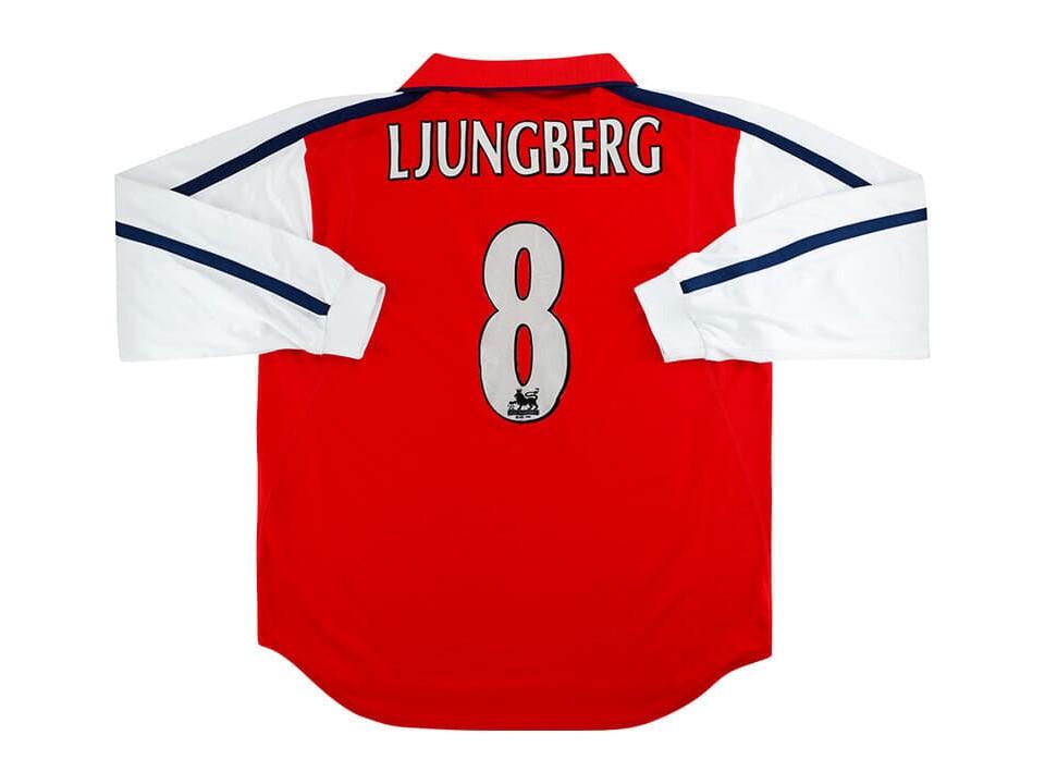 Arsenal 2000 Ljungberg 8 Domicile Football Maillot de football Maillot Manches Longues