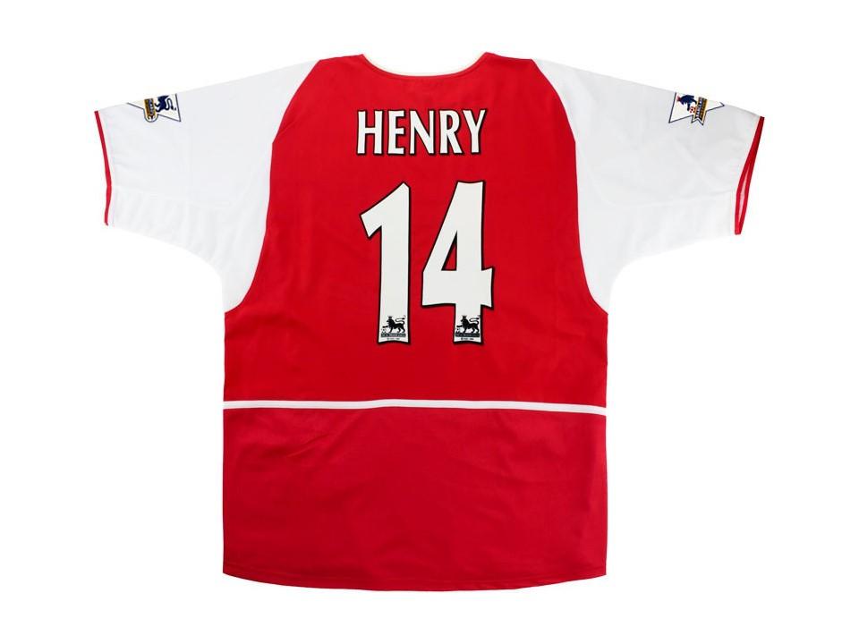 Arsenal 2002 2004 Henry 14 Epl Domicile Football Maillot de football Maillot