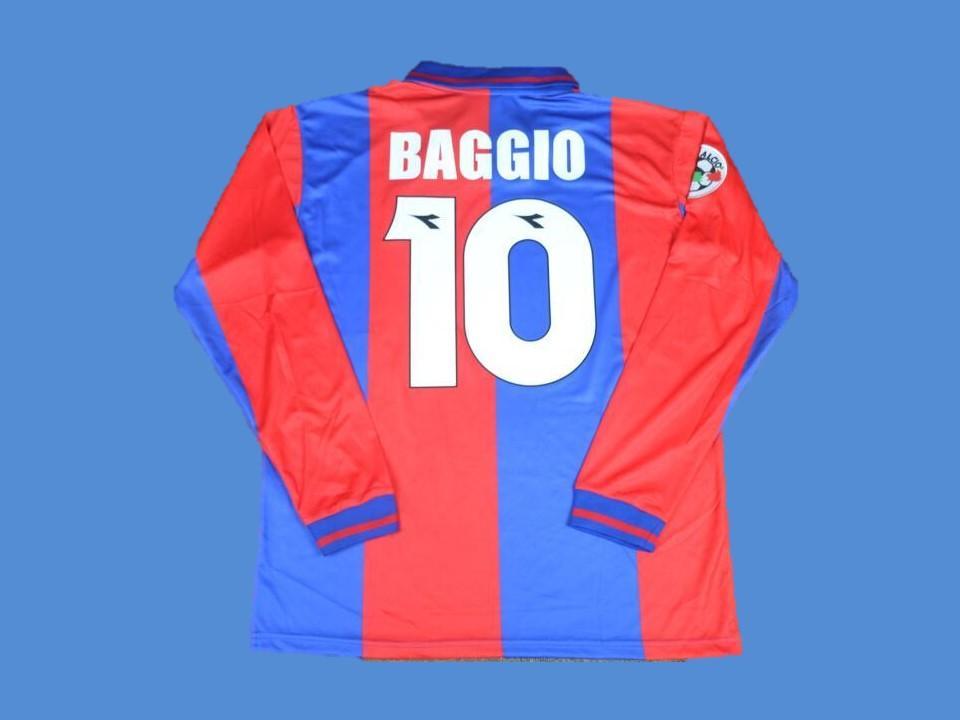 Bologna 1997 1998 Baggio 10 Domicile Maillot Manches Longues Serie A