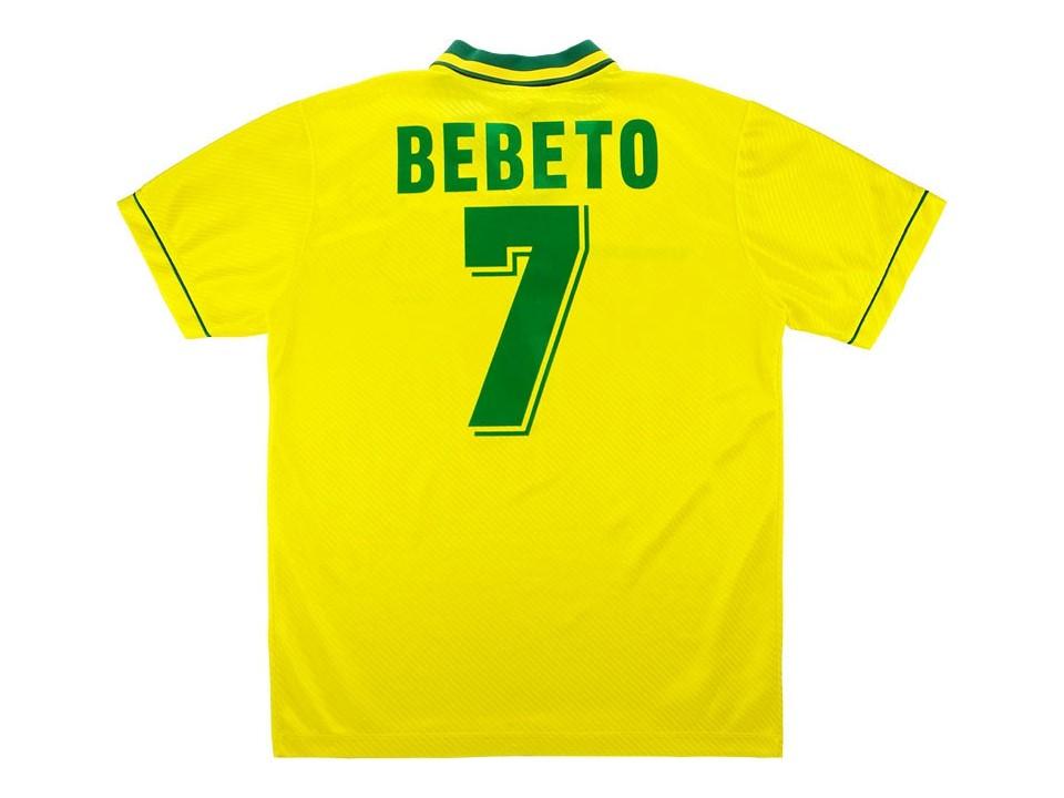 Brazil Brasil 1994 Bebeto 7 World Cup Domicile Maillot