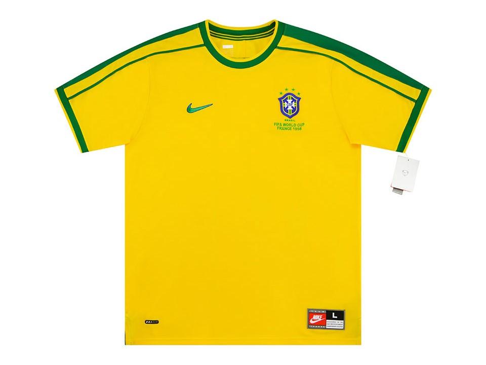 Brazil Brasil 1998 World Cup Domicile Maillot