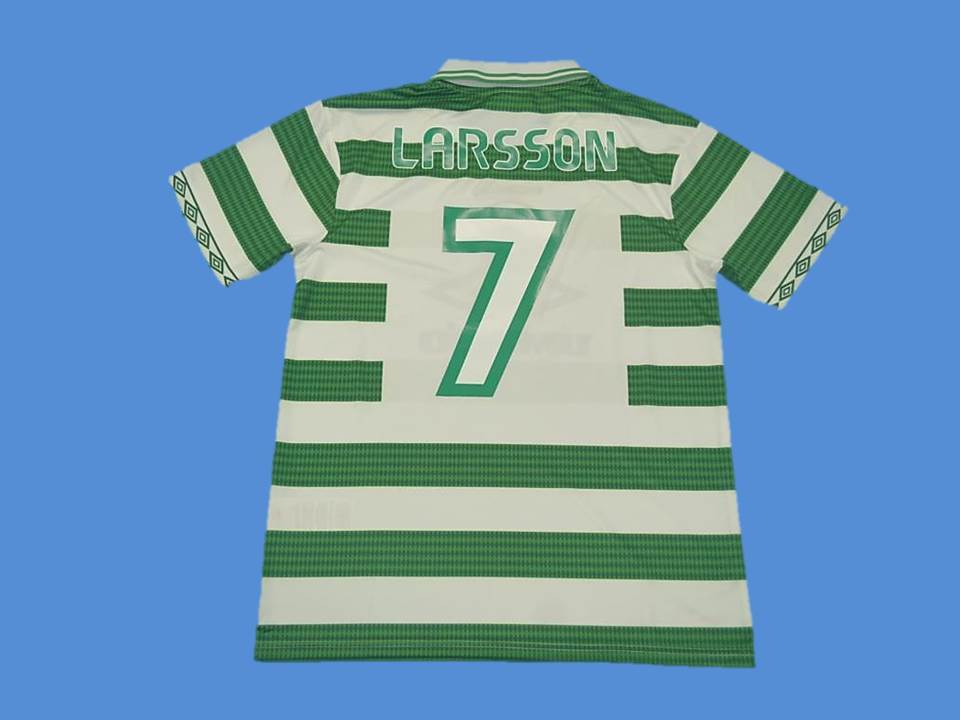 Celtic 1997 1998 Larsson 7 Domicile Maillot