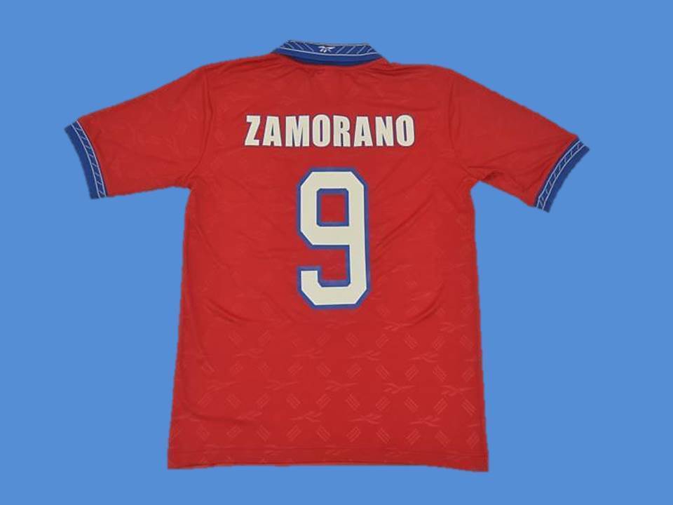 Chile 1998 Zamorano 9 World Cup Domicile Maillot