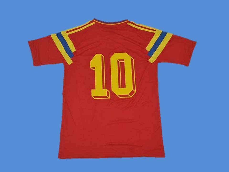 Colombia 1990 Number 10 World Cup Domicile Maillot