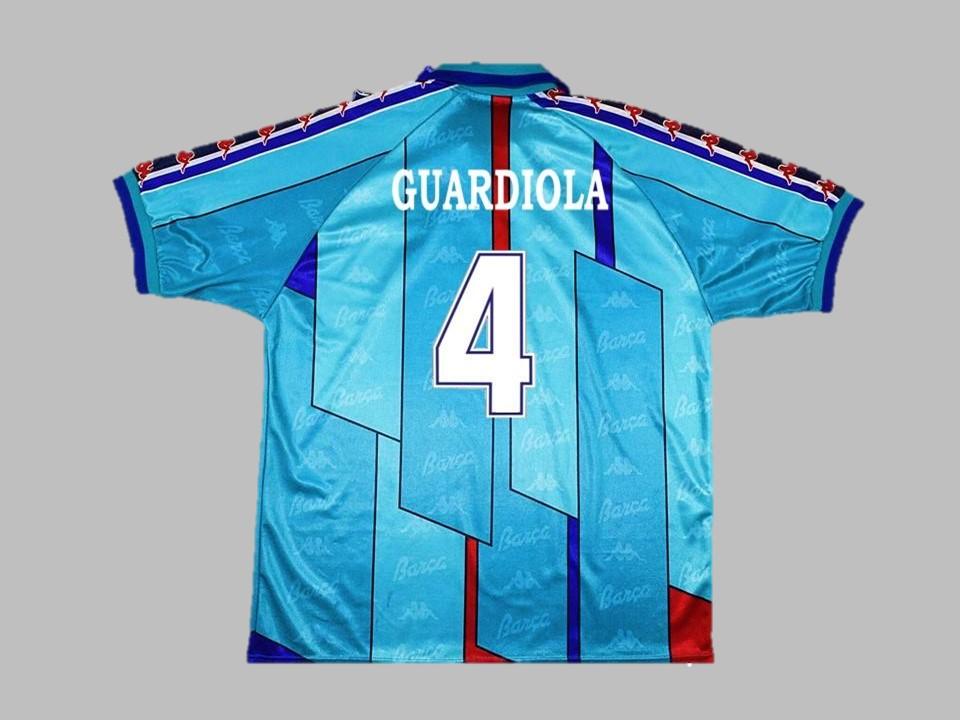 Fc Barcelona 1996 1997 Guardiola 4 Exterieur Maillot