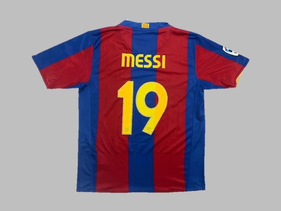 Fc Barcelona 2007 2008 Messi 19 Domicile Maillot