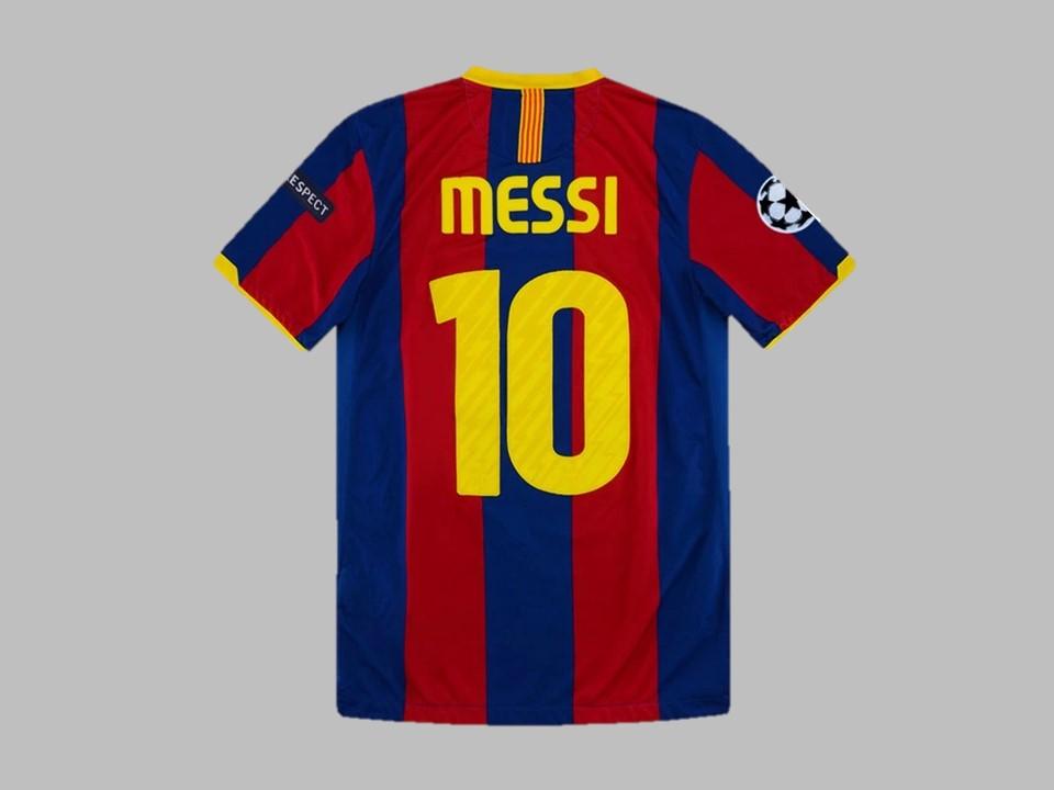 Fc Barcelona 2010 2011 Messi 10 Ucl Finale Domicile Maillot