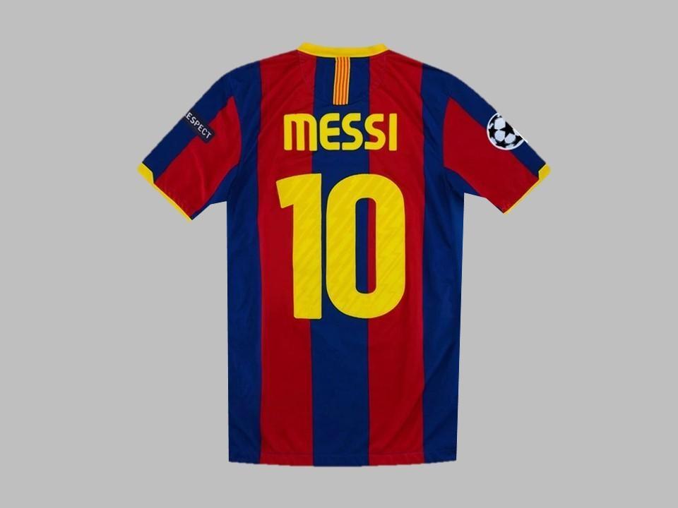 Fc Barcelona 2010 2011 Messi 10 Ucl Finale Domicile Maillot