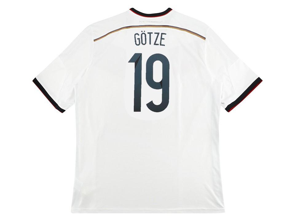 Germany 2014 Gotze 19 World Cup Domicile Football Maillot de football Maillot