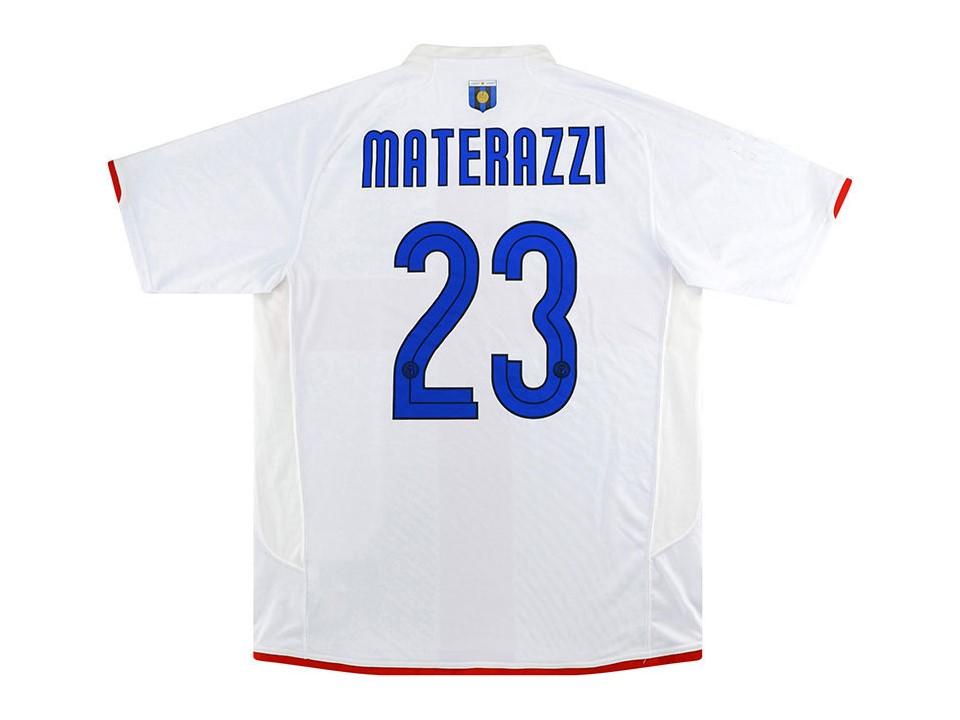 Inter Milan 2007 2008 Materazzi 23 100 Years Football Maillot de football Maillot