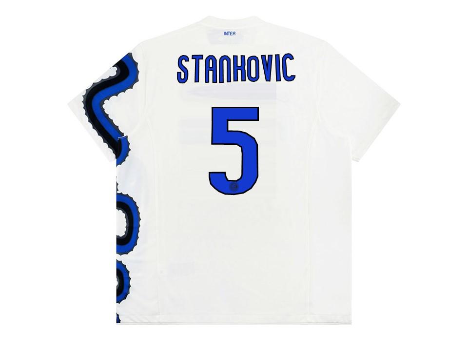 Inter Milan 2010 Exterieur Stankovic 5 With Badges Football Maillot Maillot