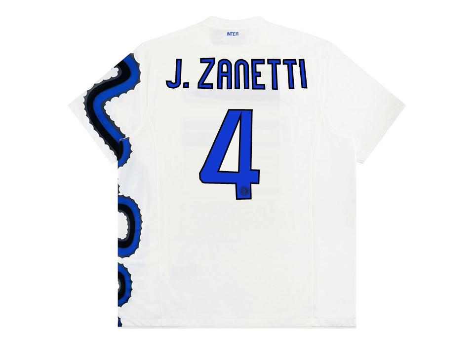 Inter Milan 2010 Exterieur Zanetti 4 With Badges Football Maillot Maillot