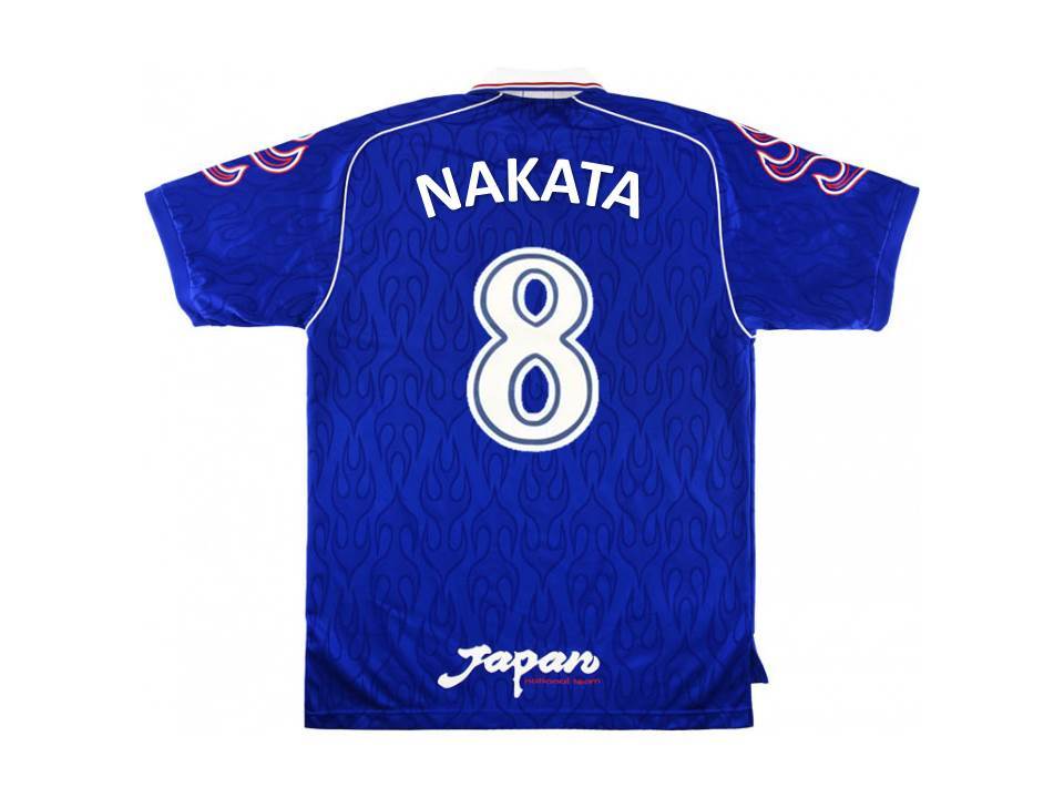 Japan 1998 Nakata 8 World Cup Domicile Football Maillot de football Maillot