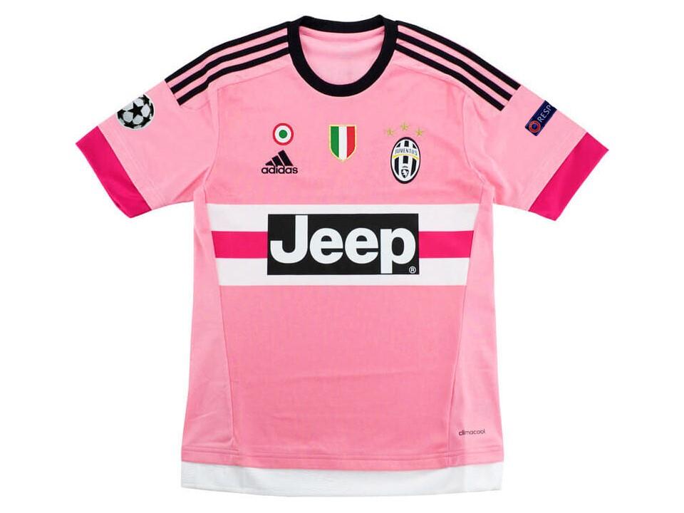 Juventus 2015 2016 Ucl Exterieur Pink Football Maillot de football Maillot