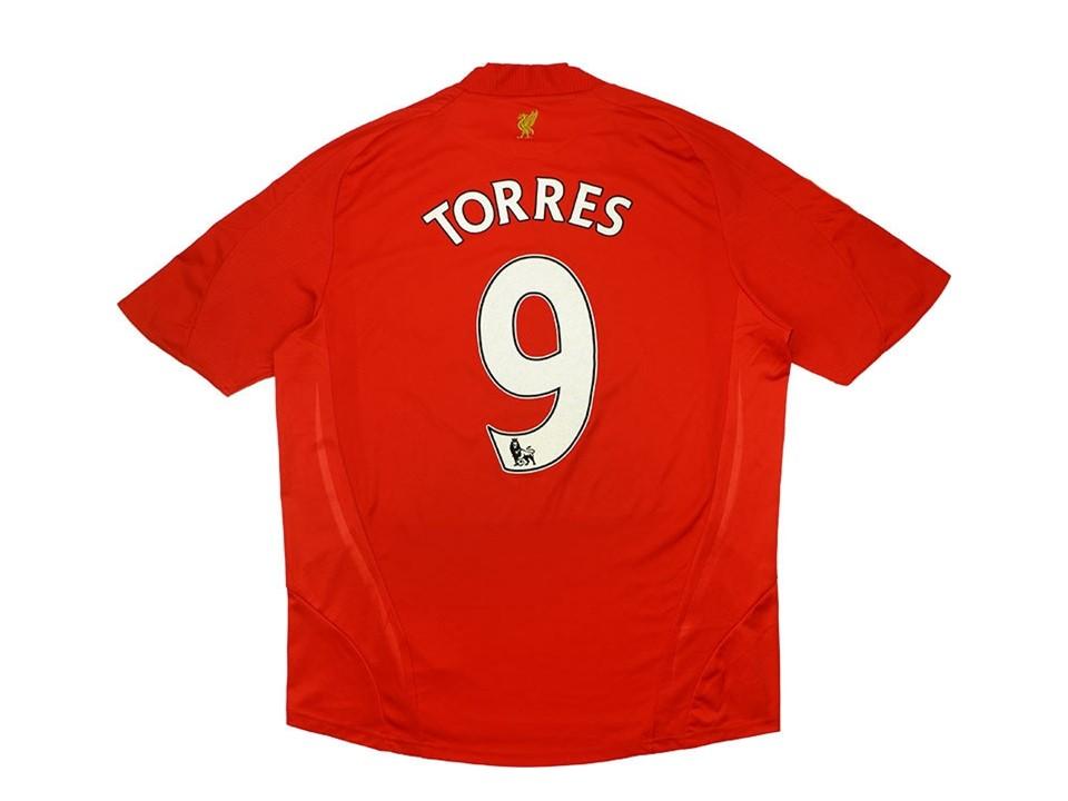 Liverpool 2008 2010 Torres 9 Domicile Football Maillot de football Maillot