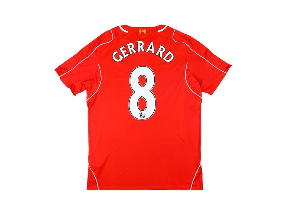 Liverpool 2014 2015 Gerrard 8 Domicile Maillot