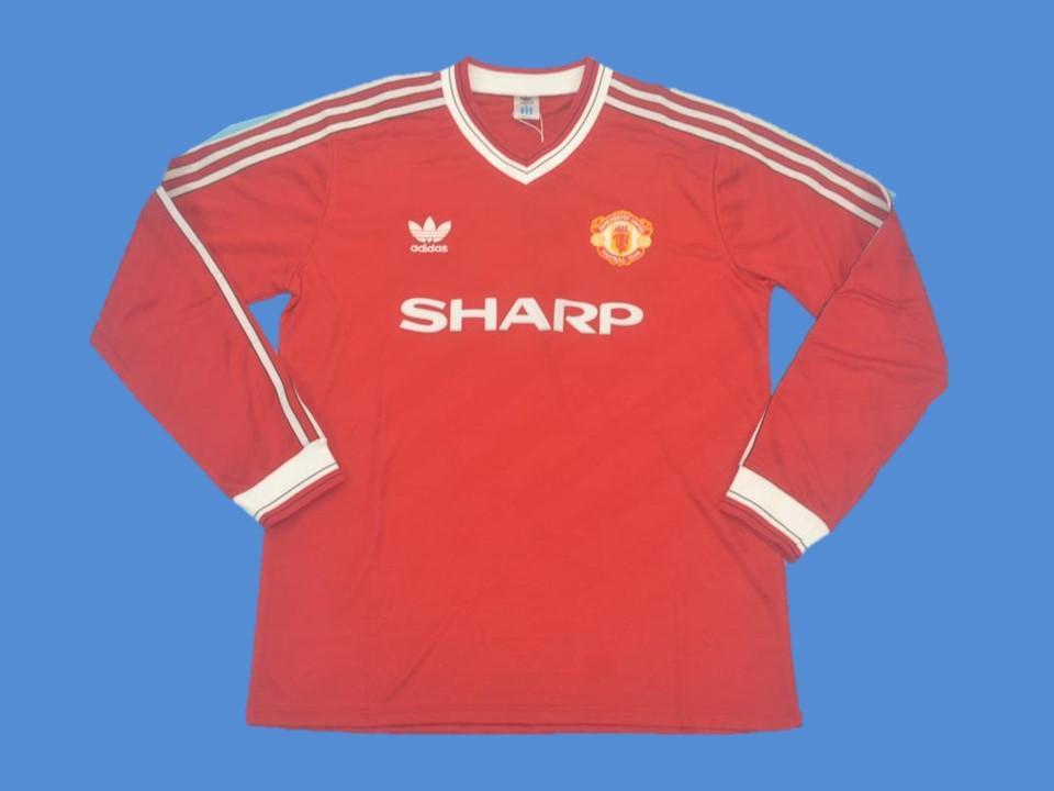 Manchester United 1986 1988 Domicile Maillot Manches Longues