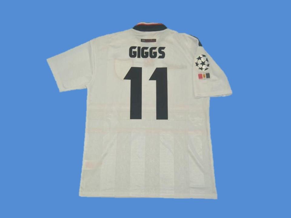Manchester United 1997 1998 1999 Exterieur Giggs 11 Maillot Ucl Patch
