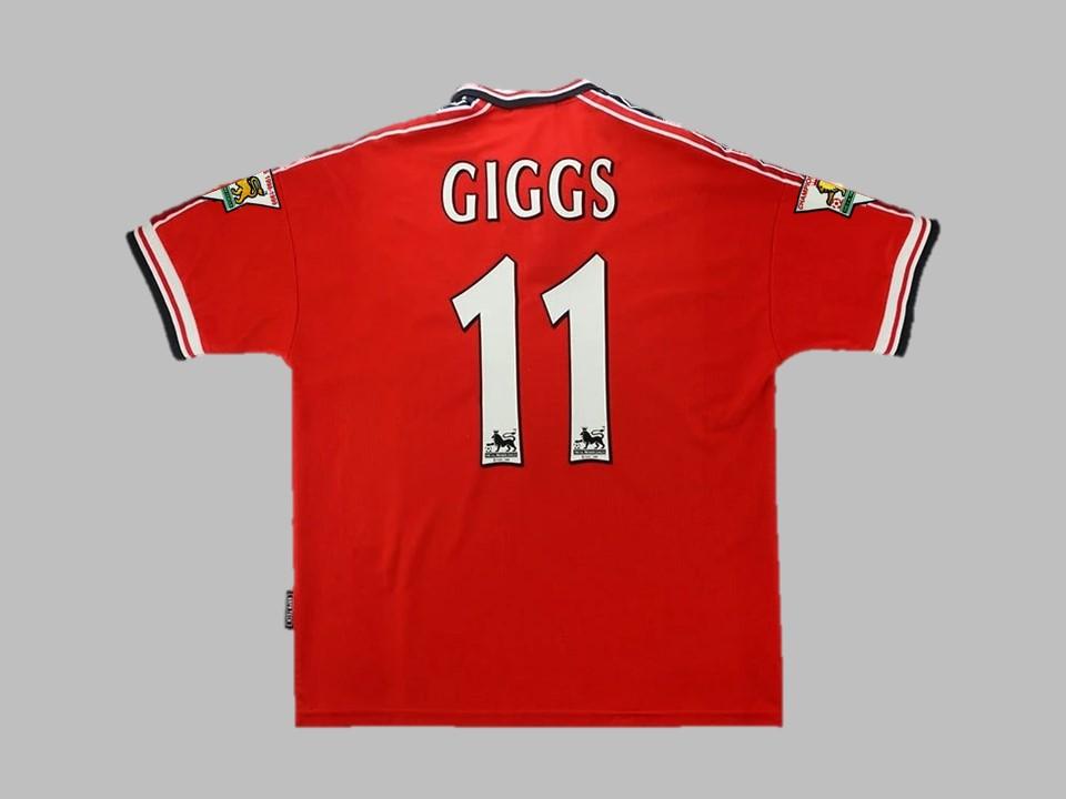 Manchester United 1998 1999 Giggs 11 Domicile Maillot