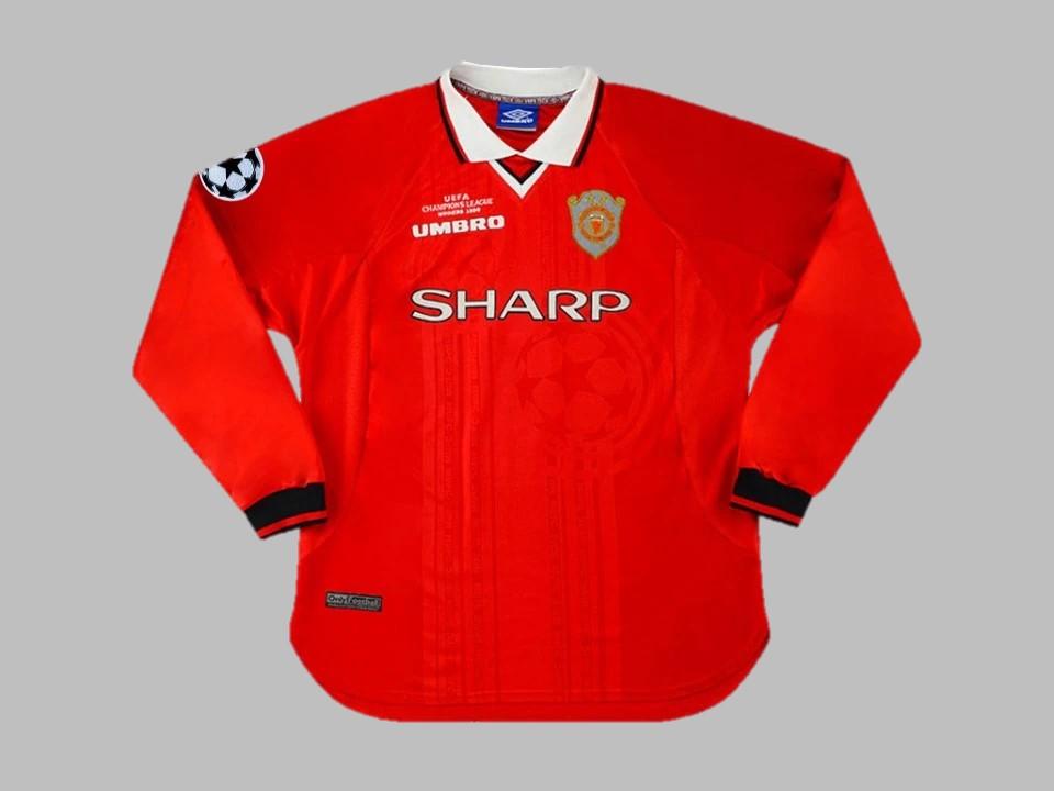 Manchester United 1999 Ucl Finale Manches Longues Domicile Maillot