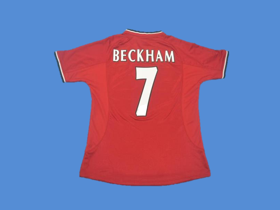 Manchester United 2000 2002 Beckham 7 Domicile  Maillot