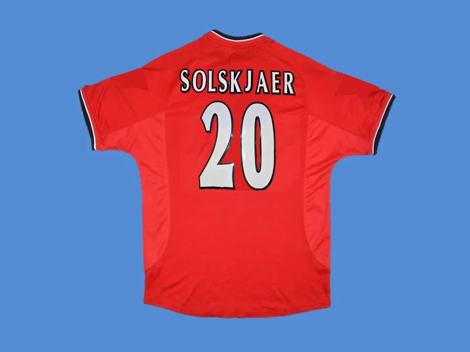 Manchester United 2000 2002 Solskjaer 20 Domicile Maillot