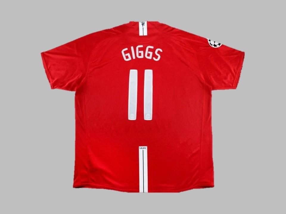 Manchester United 2007 2008 Giggs 11 Ucl Finale Domicile Maillot