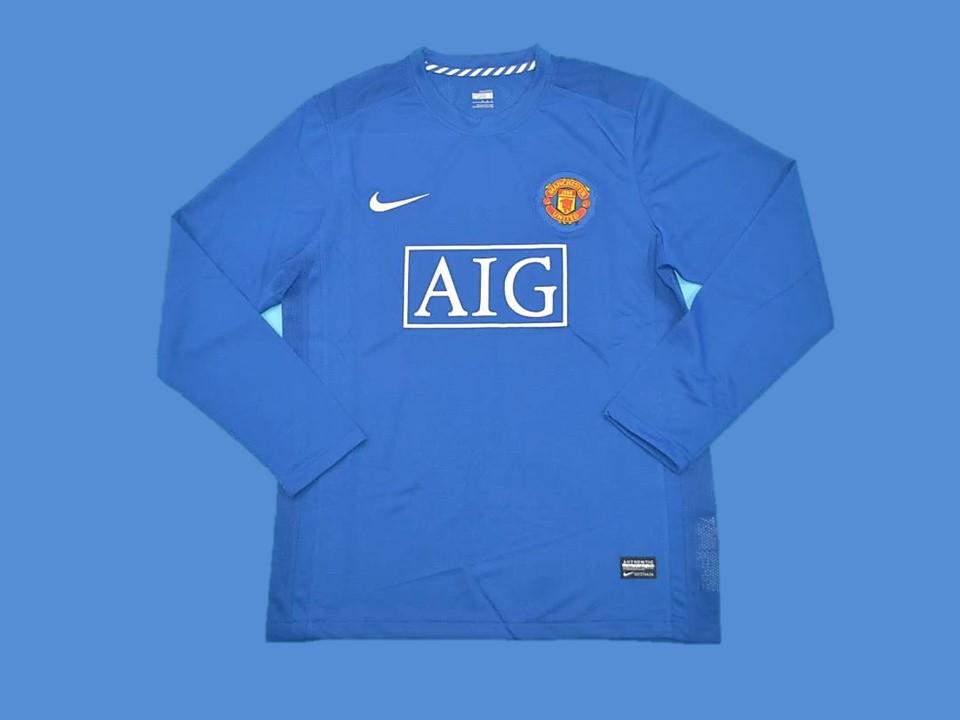 Manchester United 2007 2008 Manches Longues Exterieur Maillot