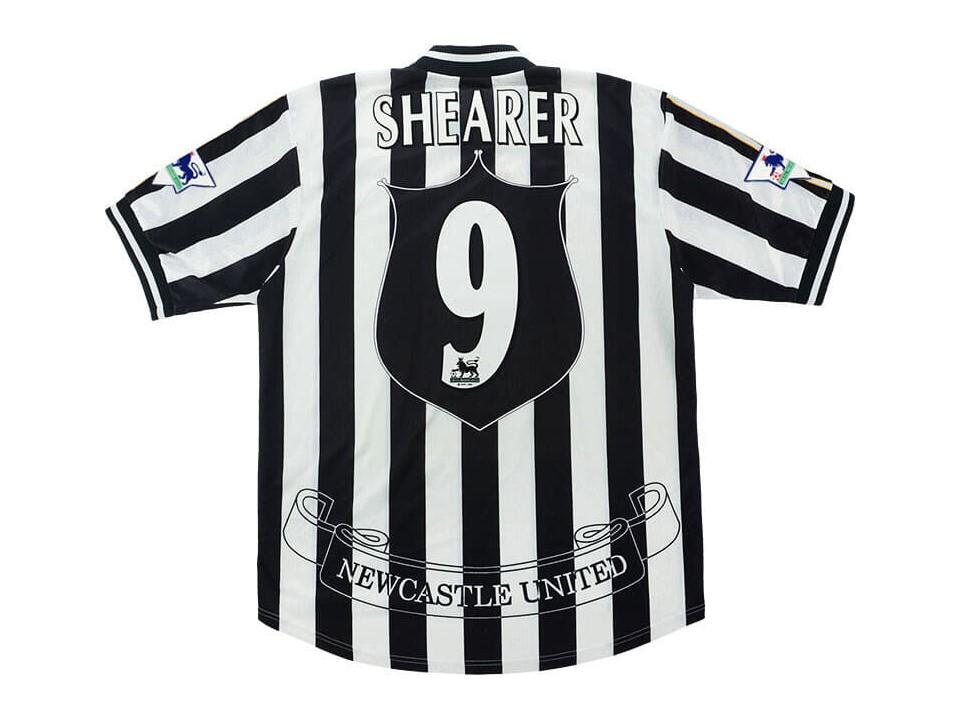 Newcastle 1997 1999 Shearer 9 Domicile Football Maillot de football Maillot