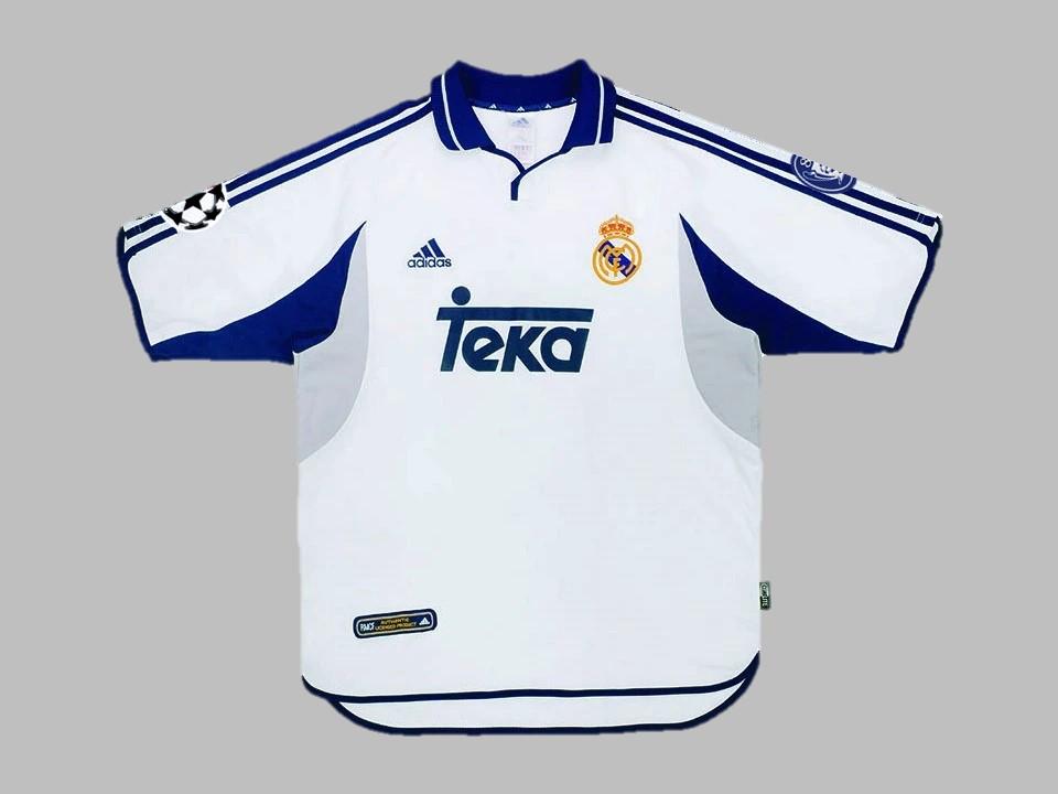 Real Madrid 2000 2001 Domicile Maillot Ucl