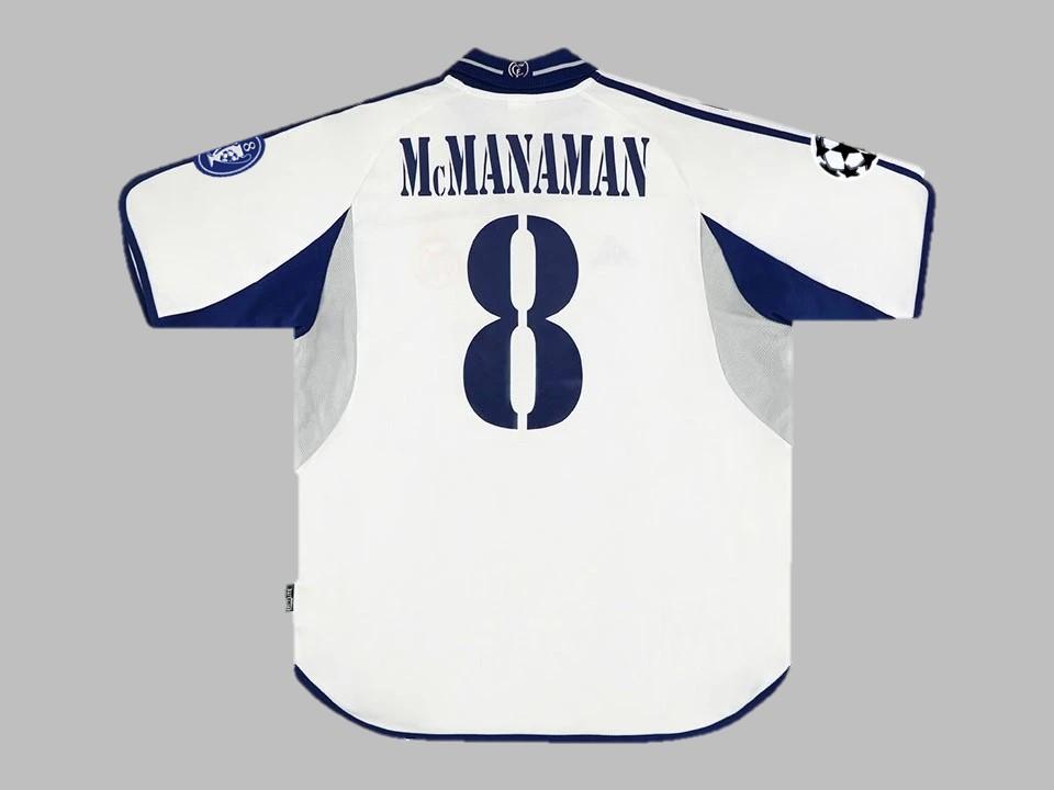Real Madrid 2000 2001 Mcmanaman 8 Domicile Maillot Ucl