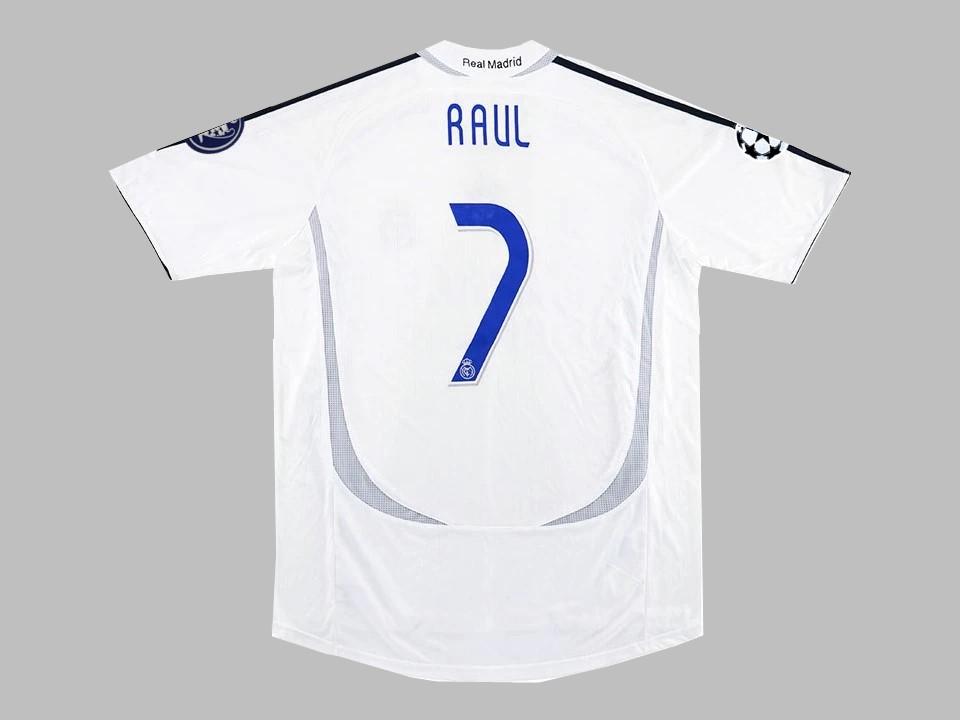 Real Madrid 2006 2007 Raul 7 Domicile Maillot Ucl