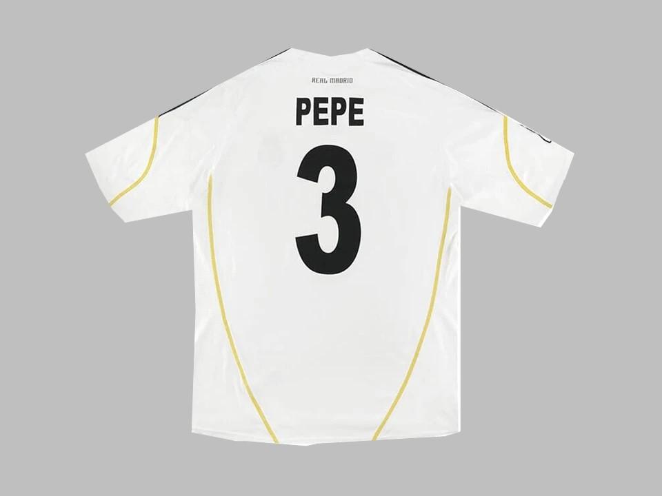 Real Madrid 2009 2010 Pepe 3 Domicile Maillot