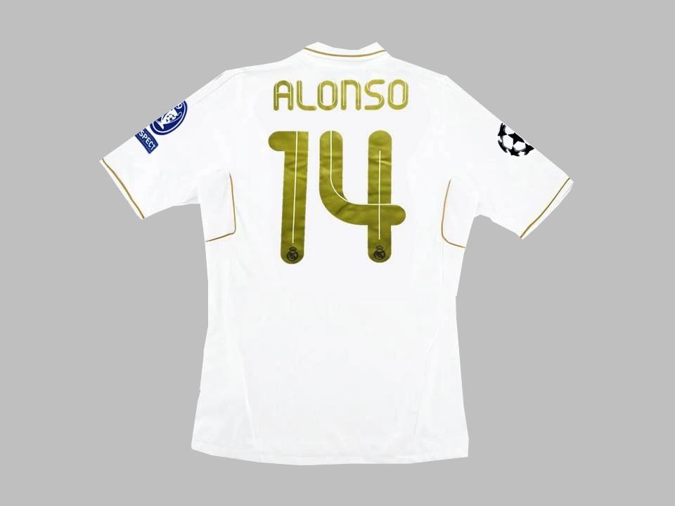 Real Madrid 2011 2012 Alonso 14 Domicile Maillot Ucl