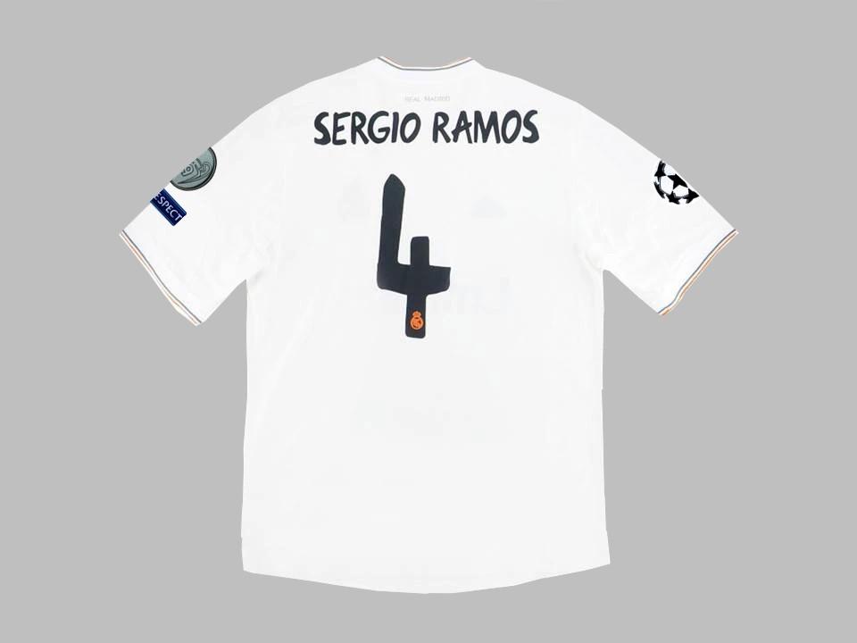 Real Madrid 2013-2014 Sergio Ramos 4 Domicile Maillot Ucl