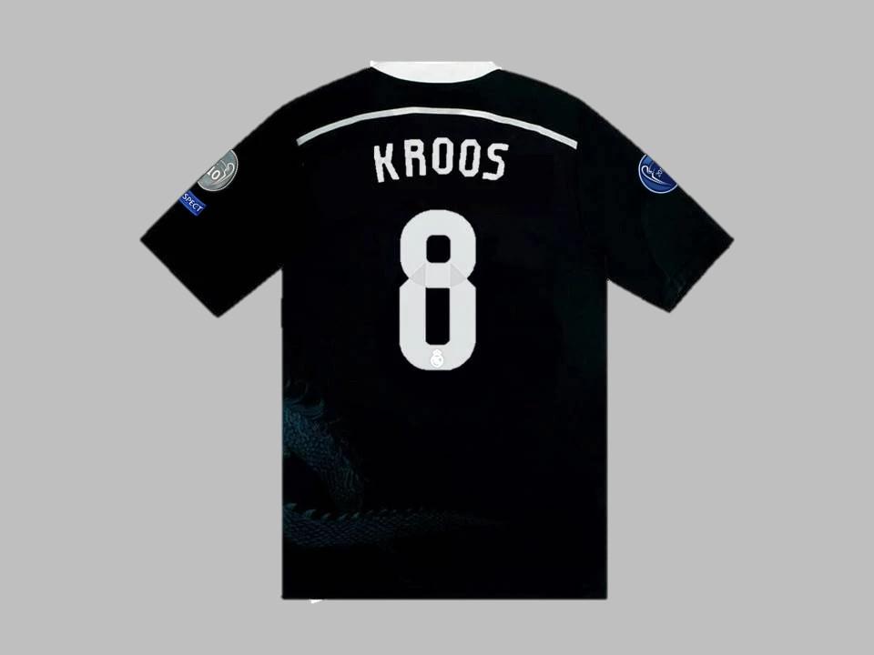 Real Madrid 2014 2015 Kroos 8 Exterieur Noir Maillot