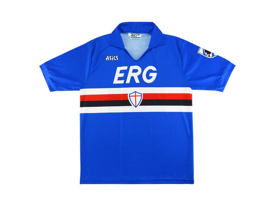 Sampdoria 1990 1991 Domicile Maillot