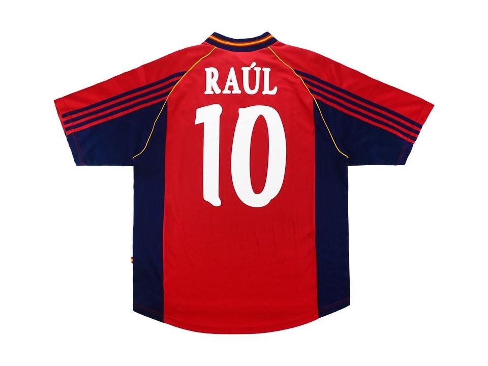 Spain 1998 Raul 10 World Cup Domicile Football Maillot